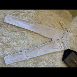 Rag and bone  white denim stretch